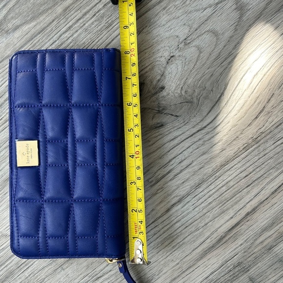 NWT Kate Spade New York Lacey PWRU2811 Signature spade leather royal cobalt - Picture 11 of 12